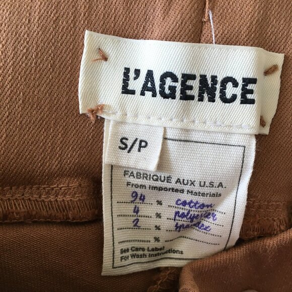 NWOT L'AGENCE Hazelnut Coated Stretch Rochelle High Waist Pull On Jeggings Jeans - Picture 2 of 8